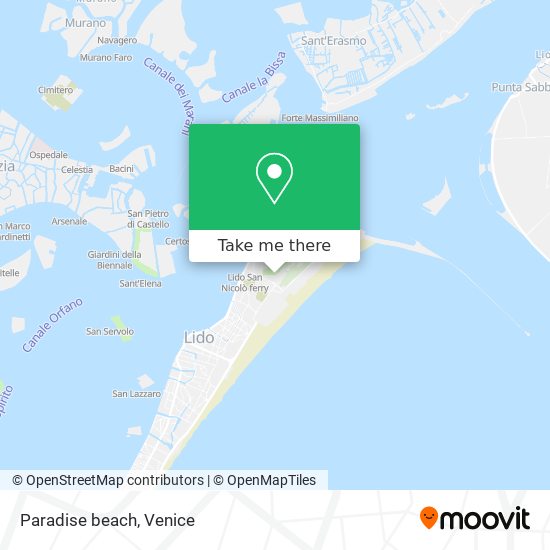 Paradise beach map