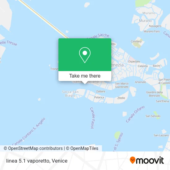 linea 5.1 vaporetto map
