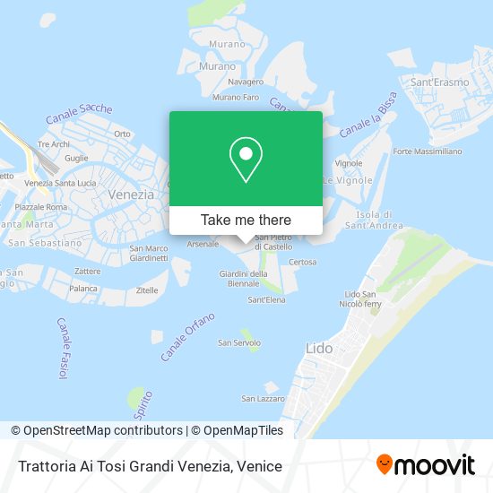 Trattoria Ai Tosi Grandi Venezia map