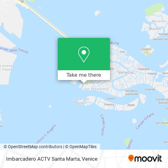 Imbarcadero ACTV Santa Marta map
