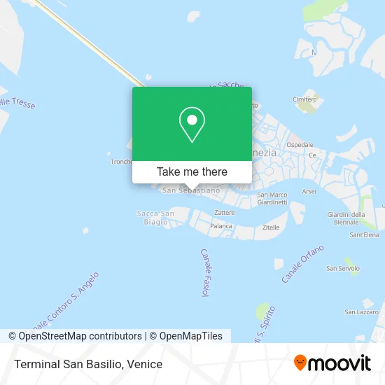 Terminal San Basilio map