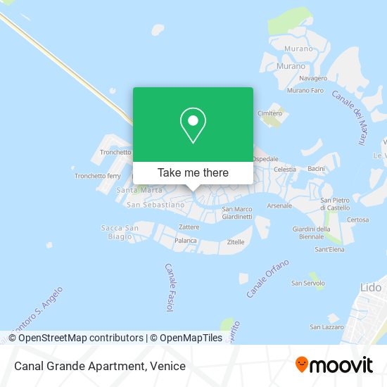 Canal Grande Apartment map