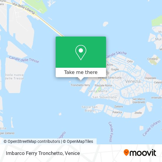 Imbarco Ferry Tronchetto map