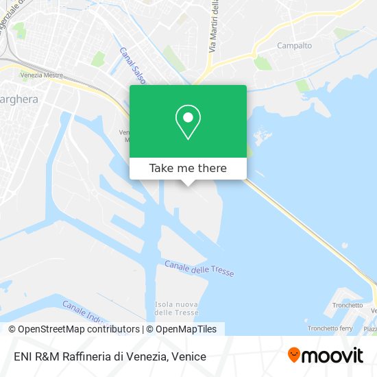 ENI R&M Raffineria di Venezia map