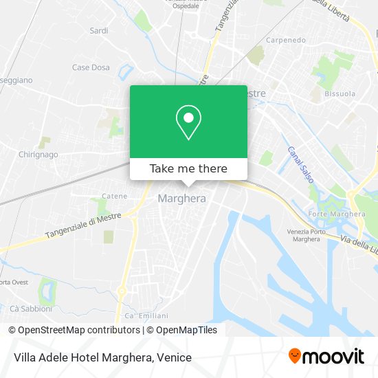 Villa Adele Hotel Marghera map