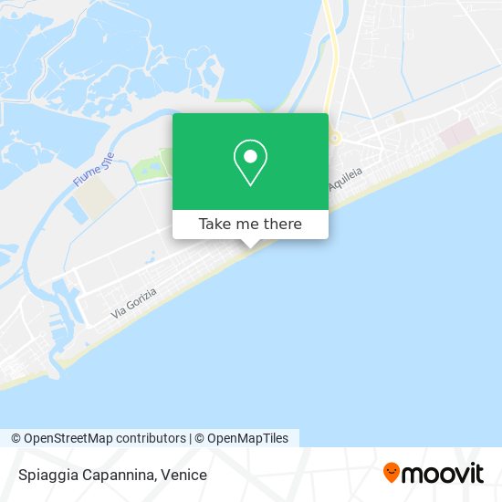 Spiaggia Capannina map