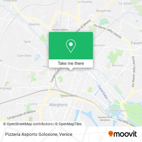 Pizzeria Asporto Golosone map