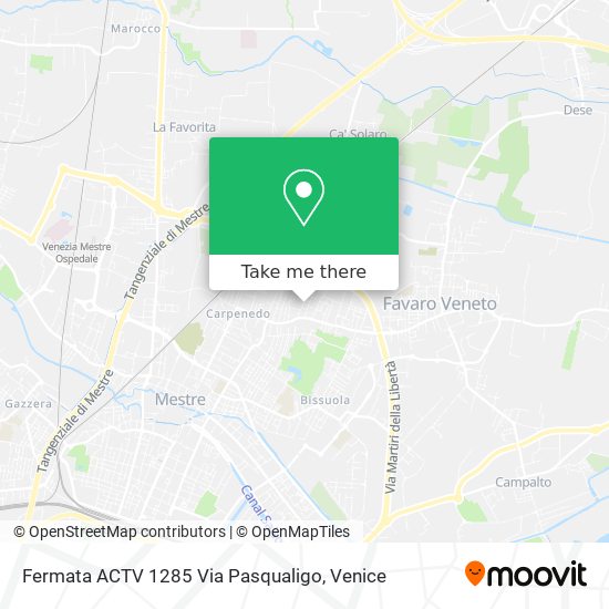 Fermata ACTV 1285 Via Pasqualigo map