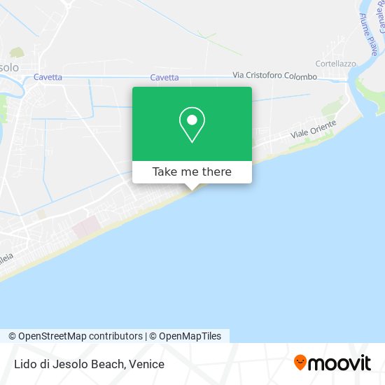 Lido di Jesolo Beach map