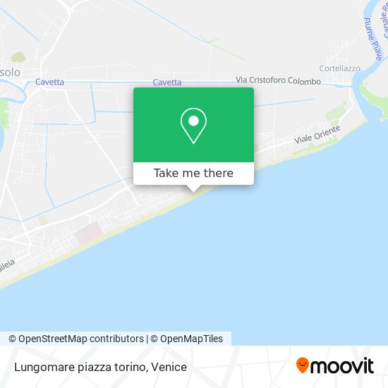 Lungomare piazza torino map