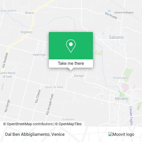 Dal Ben Abbigliamento map