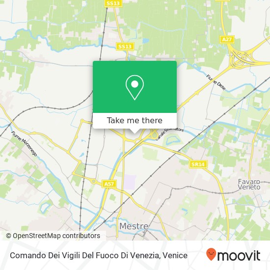 Comando Dei Vigili Del Fuoco Di Venezia map