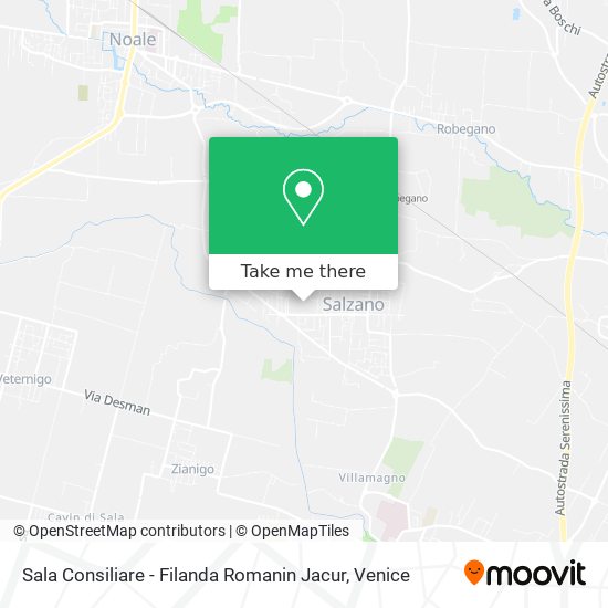 Sala Consiliare - Filanda Romanin Jacur map