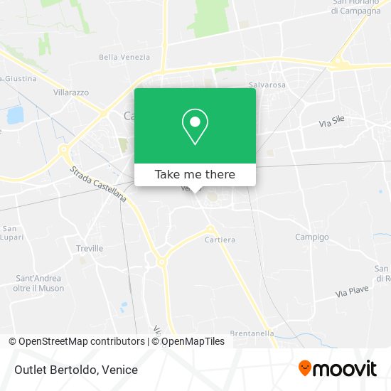 Outlet Bertoldo map