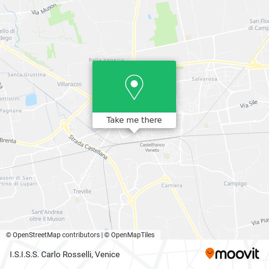 I.S.I.S.S. Carlo Rosselli map