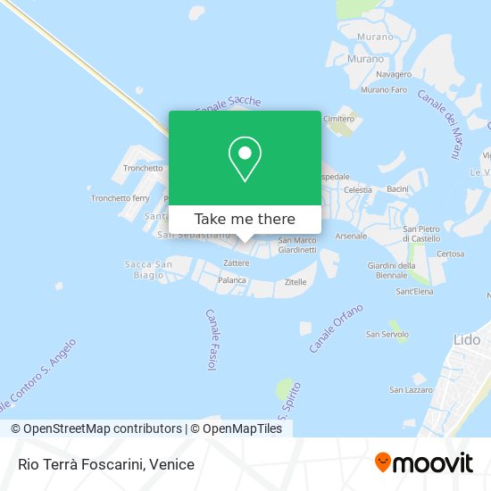 Rio Terrà Foscarini map