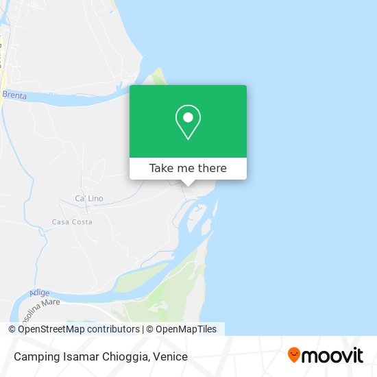 Camping Isamar Chioggia map