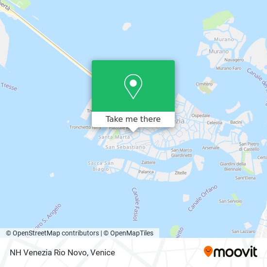 NH Venezia Rio Novo map