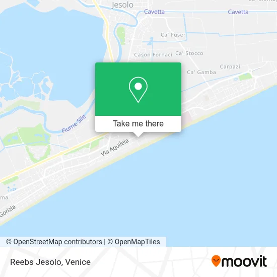 Reebs Jesolo map