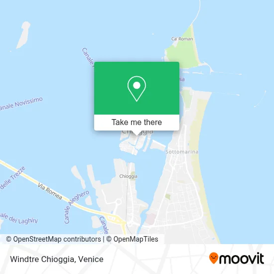 Windtre Chioggia map