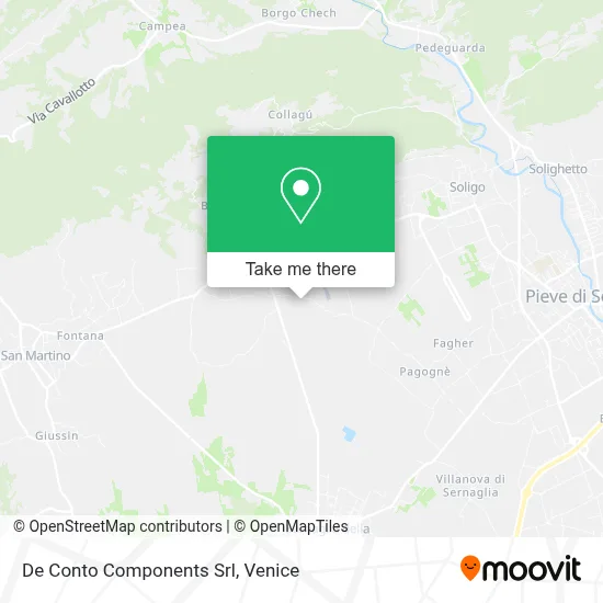 De Conto Components Srl map