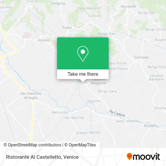 Ristorante Al Castelletto map