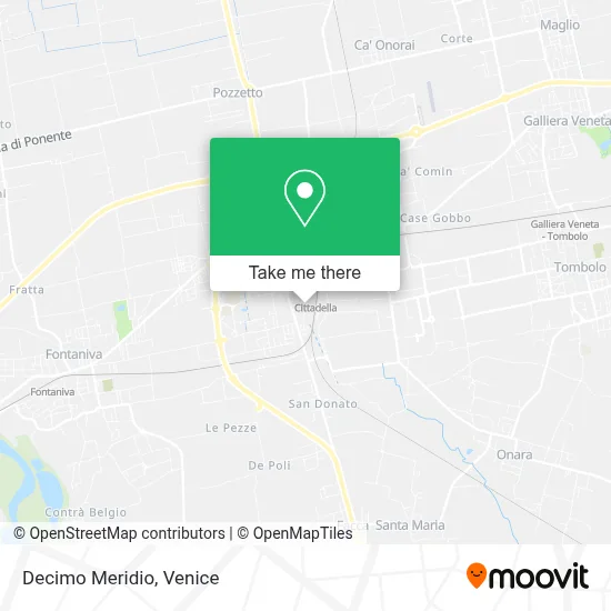 Decimo Meridio map