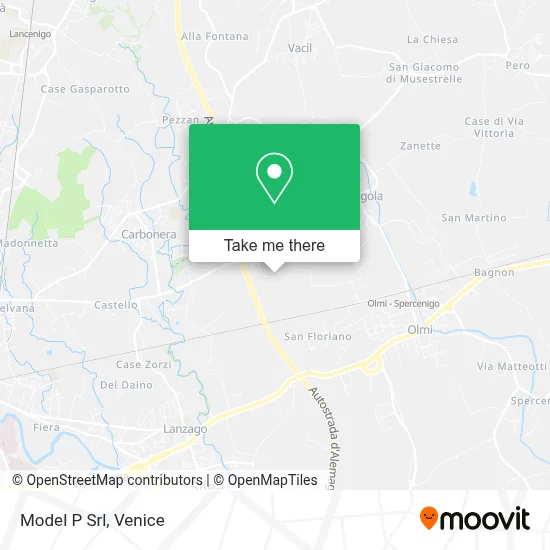 Model P Srl map
