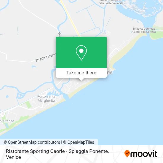 Ristorante Sporting Caorle - Spiaggia Ponente map
