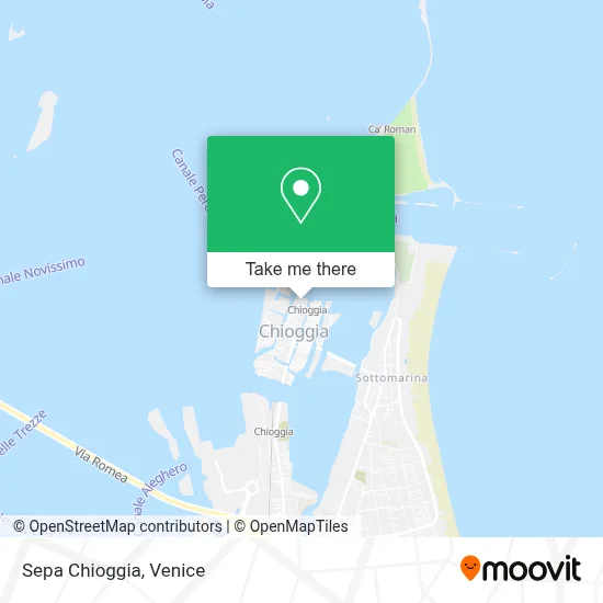 Sepa Chioggia map