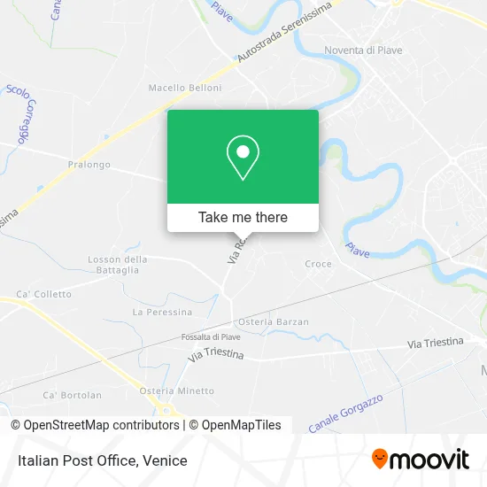Italian Post Office map