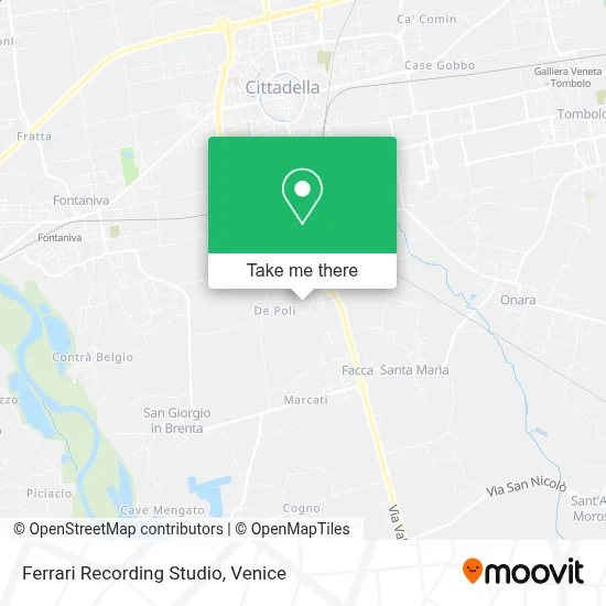 Ferrari Recording Studio map