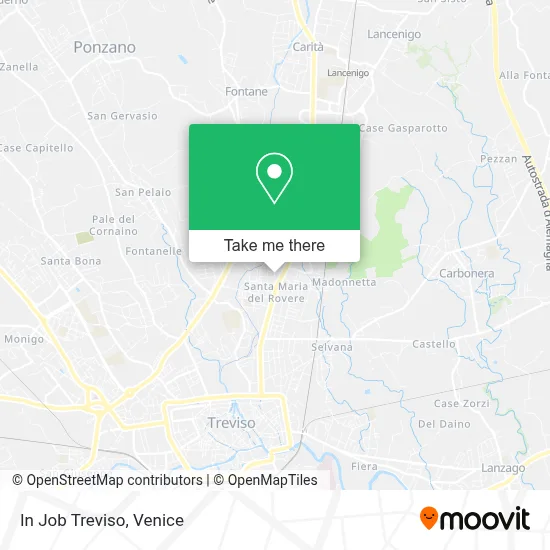 In Job Treviso map