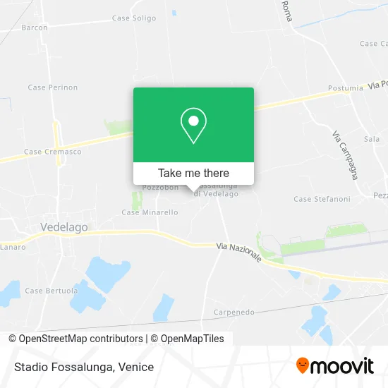 Stadio Fossalunga map