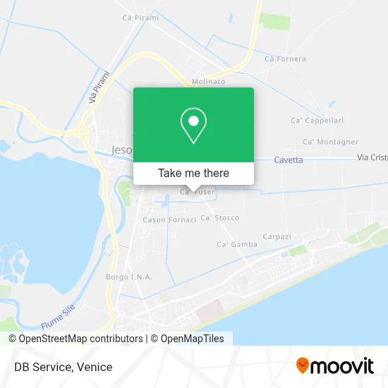 DB Service map