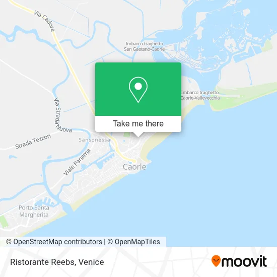 Ristorante Reebs map