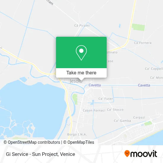 Gi Service - Sun Project map