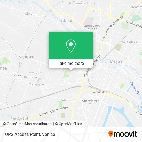 UPS Access Point map
