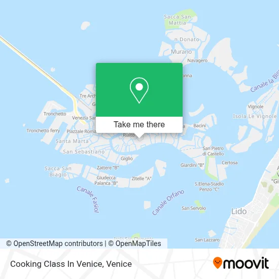 Cooking Class In Venice map