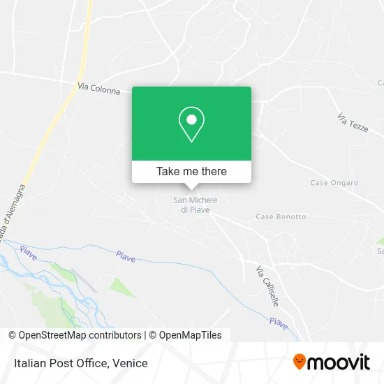 Italian Post Office map