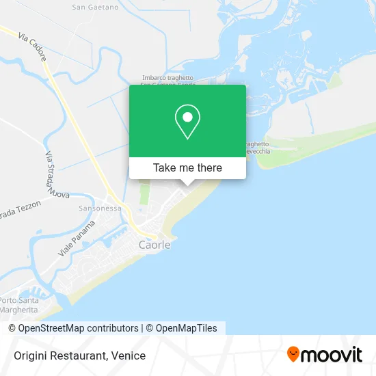 Origini Restaurant map