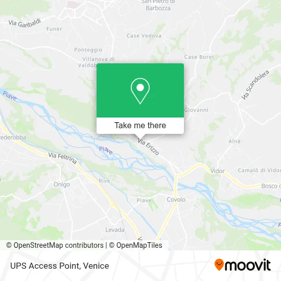 UPS Access Point map