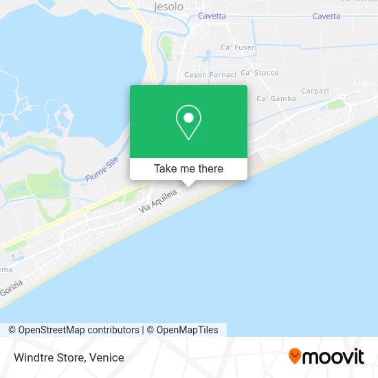 Windtre Store map