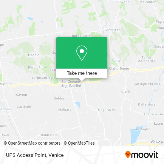 UPS Access Point map