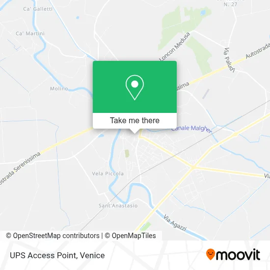 UPS Access Point map