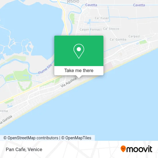 Pan Cafe map