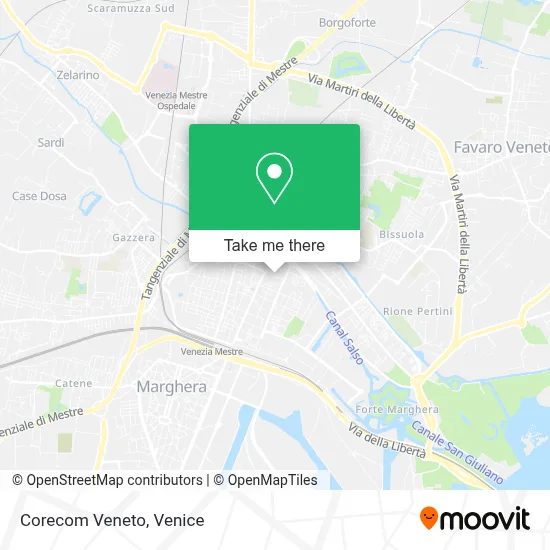 Corecom Veneto map