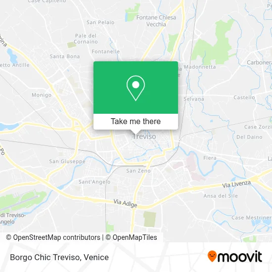 Borgo Chic Treviso map