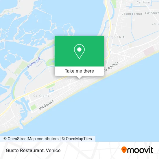 Gusto Restaurant map