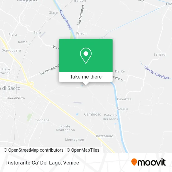 Ristorante Ca' Del Lago map